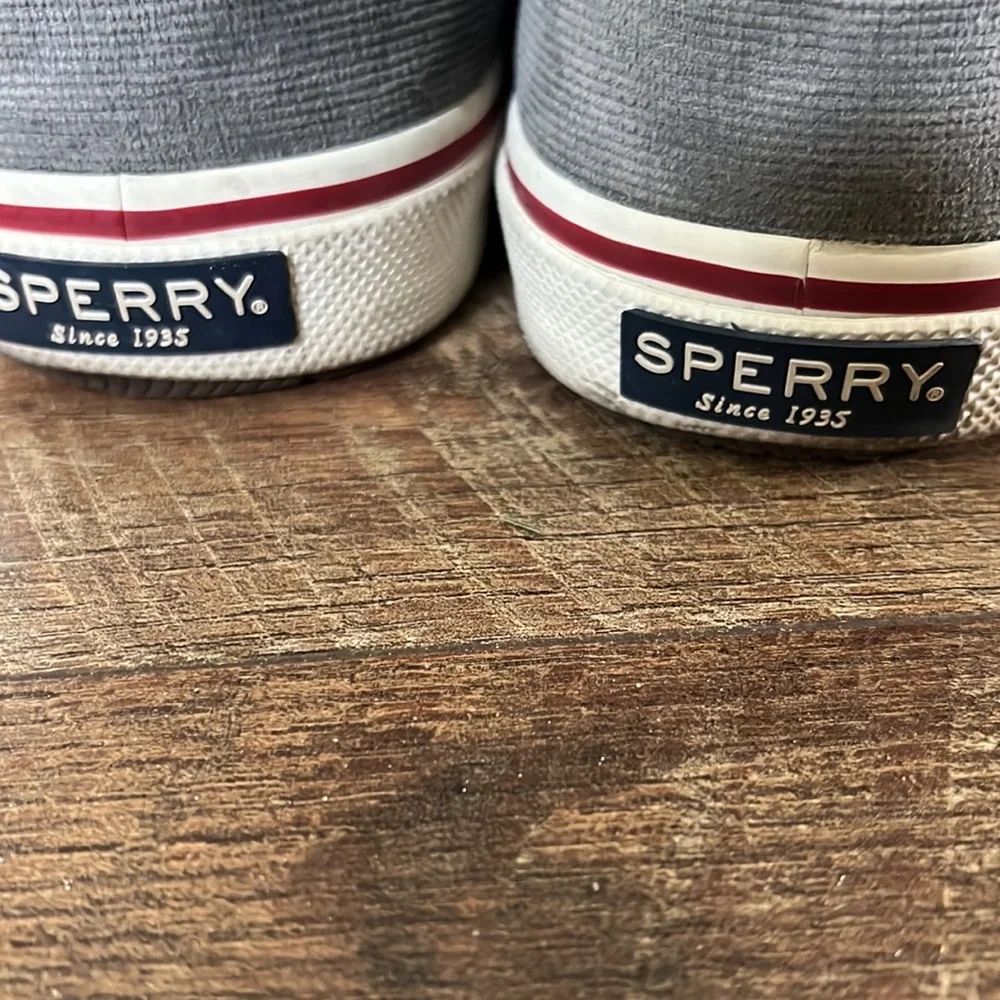 MENS GREY SPERRY SHOE/DECK SHOE